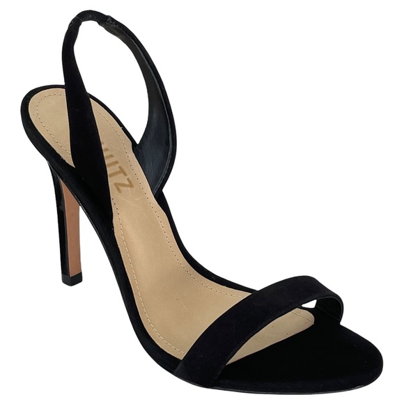 Nubuck Leather Slingback Womens Heels 